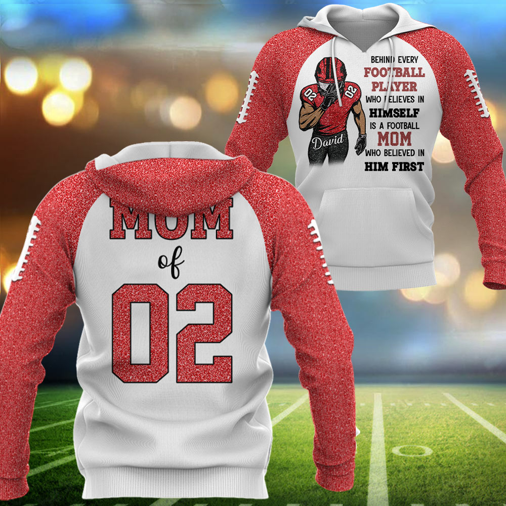 Behind Every Football Player Shirt - Personalized All Over Print Shirt For Football Family Tu24 Pt99