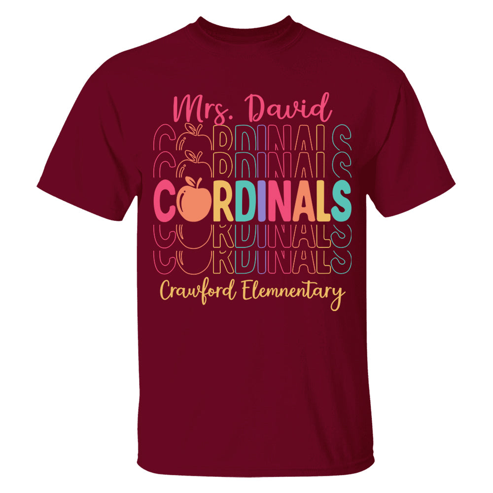School Mascot Shirt Personalized School Spirit Gift For Teacher Ph99 Do99