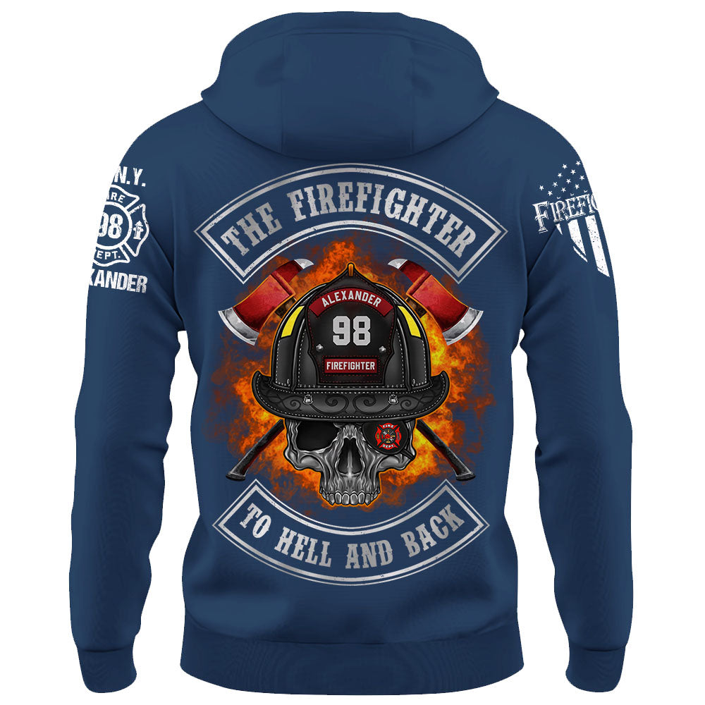 Custom Shirt The Firefighter To Hell And Back Gift For Firefighters K1702 Trhn