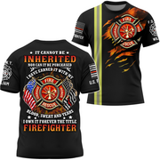 Personalized All Over Print Firefighter Shirt Gifts For Fireman Retired Fireman K1702 Trhn