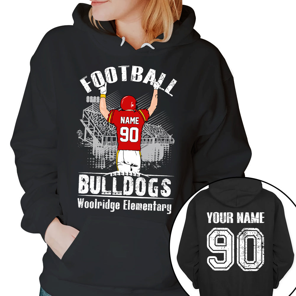 Personalized Football Shirt Mascot School's Name Sport Spirit T-Shirt K1702