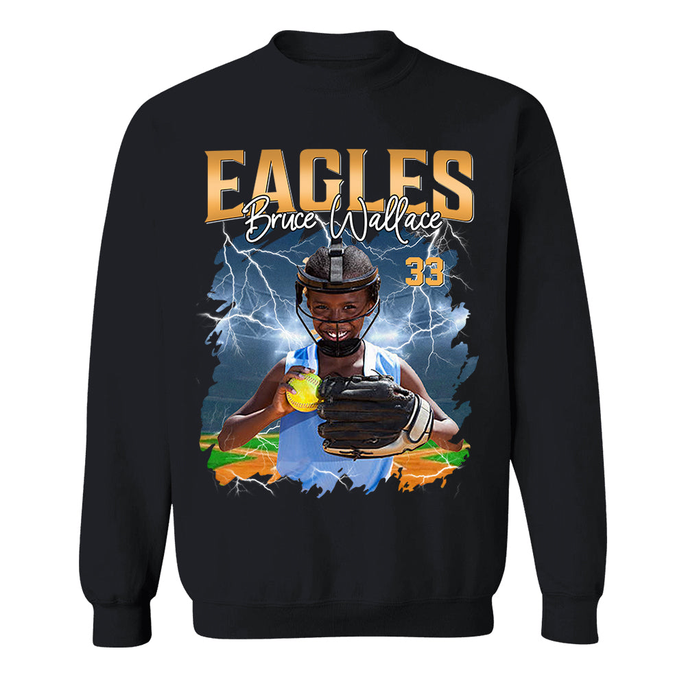 Custom Softball Player Photo With Unique Style Bootleg Shirt - Perfect Shirt For Softball Lovers