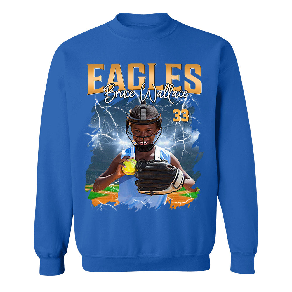 Custom Softball Player Photo With Unique Style Bootleg Shirt - Perfect Shirt For Softball Lovers
