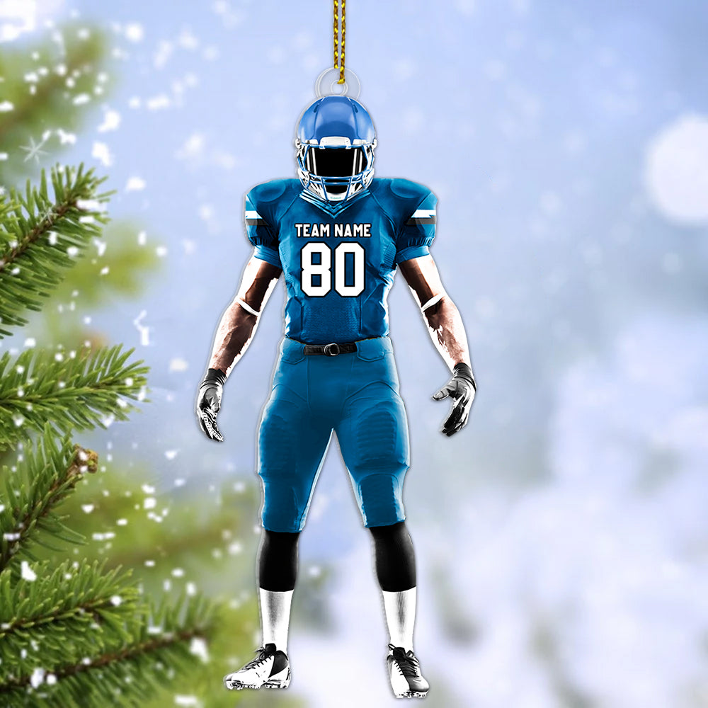 Football Player Ornament Gifts For Football Lovers - Custom Gift For Football Player K1702