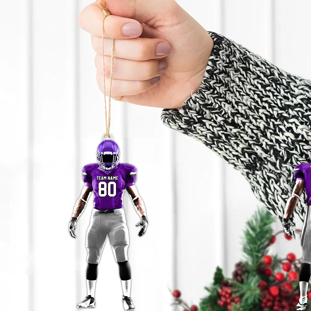 Luxury Ornament American Football Personalized Ornament Gift For Football Player Football Lovers K1702