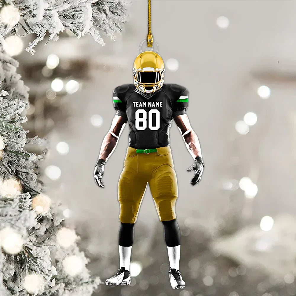Luxury Ornament American Football Personalized Ornament Gift For Football Player Football Lovers K1702