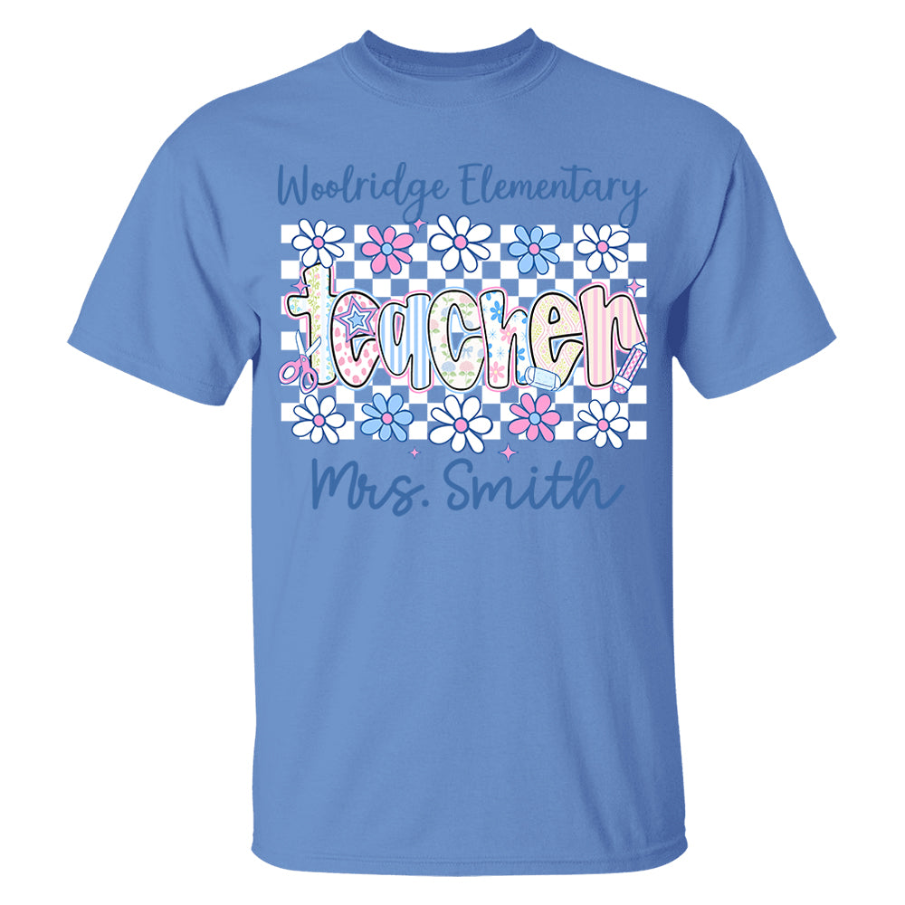 Teacher Back To School, School First Day Personalized Shirt, Appreciation Gift For Teacher Tu24 Pt99