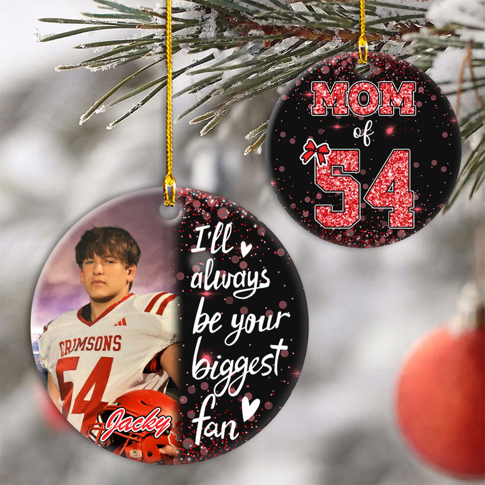 Custom Photo Football Jersey For Football Lovers - Personalized Ceramic Ornament Gift For Football Player Tu24 Pt99