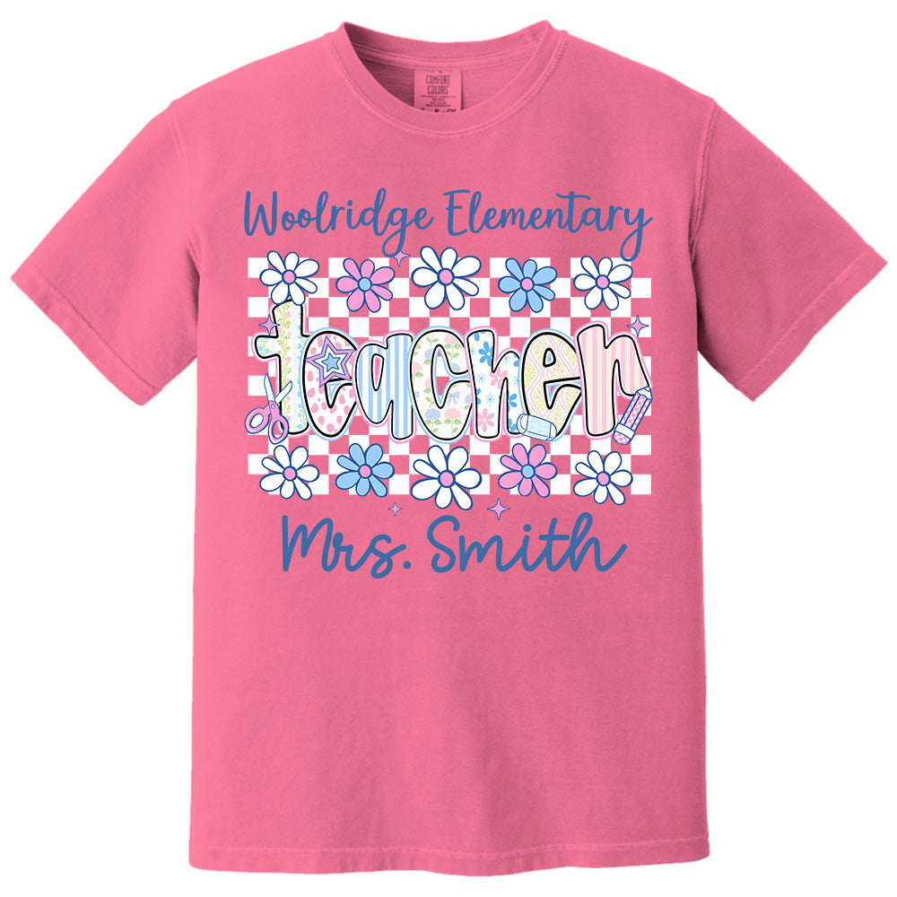 Teacher Back To School, School First Day Personalized Shirt, Appreciation Gift For Teacher Tu24 Pt99